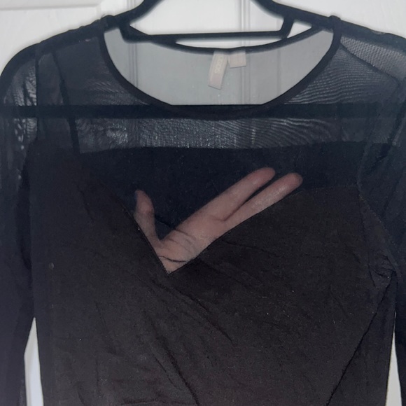 Tall Midi Mesh Dress with Sweetheart Neckline - Picture 3 of 4